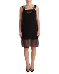 Dolce & Gabbana - Elegant Sheath Mini Dres With Crystal - Lyst