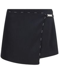 Gcds - Black Polyester Short And Mini Shorts - Lyst