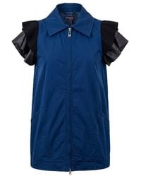 Trussardi - Blue Polyester Jacket - Lyst