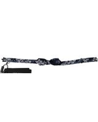 Dolce & Gabbana - Dolce Gabbana Floral Slim Adjustable Neck Papillon Bow Tie - Lyst