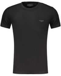 Guess - Black Cotton Mens T - Lyst