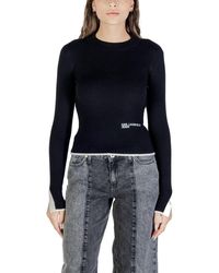 KARL LAGERFELD - Black Viscose Sweatshirt - Lyst
