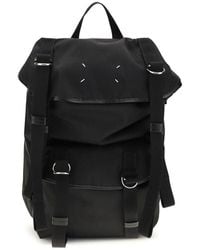 Maison Margiela - Black Nylon Backpack - Lyst