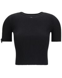 Courreges - Viscose T-Shirt - Lyst