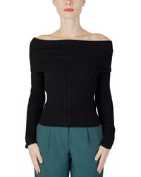 ONLY - Black Viscose Sweater - Lyst