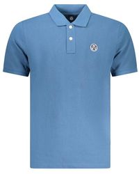 North Sails - Blue Cotton Men Polo Shirt - Lyst