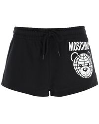 Moschino - Sporty Shorts With Teddy Print - Lyst