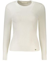 Guess - White Viscose Sweater - Lyst