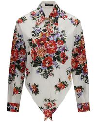 Dolce & Gabbana - Multicolor Cotton Pattern Shirt - Lyst