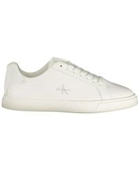 Calvin Klein - White Polyurethane Sneaker - Lyst