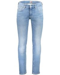 Tommy Hilfiger - Light Blue Cotton Jeans & Pant - Lyst