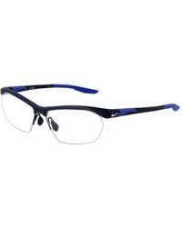 Nike - Blue Stainless Steel Glasses (frames) - Lyst