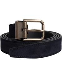 Dolce & Gabbana - Goat Leather Metal Buckle Classic Belt - Lyst