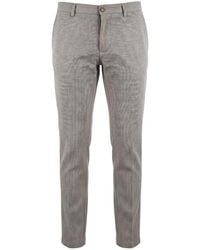 Trussardi - Brown Flax Men Trousers - Lyst