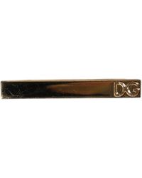 Dolce & Gabbana - Tone Brass Crystal Branded Accessory Tie Clip Bar - Lyst