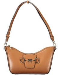Guess - Marrone Polyurethane Handbag - Lyst
