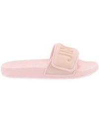Jimmy Choo - Fitz Slides With Lycra Logoed Bang - Lyst