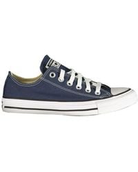 Converse - Blue Fabric Sneakers - Lyst
