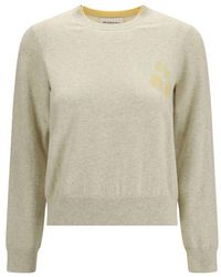 Isabel Marant - Beige Wool Oves Aries Sweatshirt - Lyst