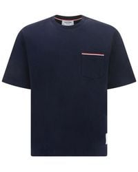 Thom Browne - Blue Cotton T - Lyst