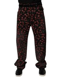 Dolce & Gabbana - Black Cherry Cotton Straight Men Denim Jeans - Lyst