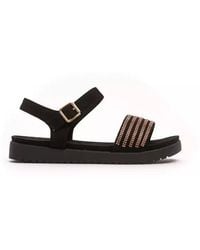 Péché Originel - Gold Textile Sandal - Lyst