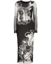 Desigual - Black Polyester Dress - Lyst