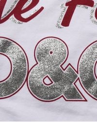 Dolce & Gabbana - White Graphic Print Cotton Crew Neck T - Lyst