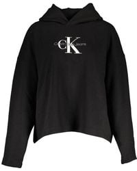 Calvin Klein - Black Cotton Sweater - Lyst