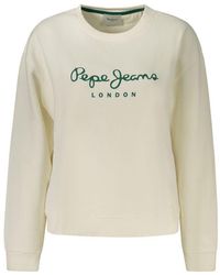 Pepe Jeans - White Cotton Blend 's Sweatshirt - Lyst