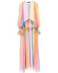 Siedres - 'alora' Long Silk Chiffon Dress - Lyst