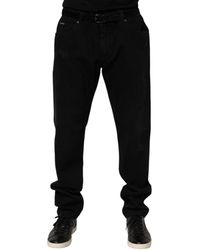 Dolce & Gabbana - Cotton Regular Denim Trouser Jeans - Lyst