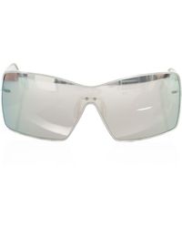 Frankie Morello - Silver Metallic Fiber Sunglasses - Lyst