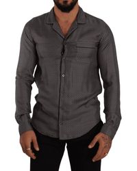 Dolce & Gabbana - Gray Fantasy Pattern Pajama Top Shirt - Lyst