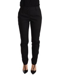 Dolce & Gabbana - Elegant Tapered Virgin Wool Trousers - Lyst