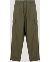Universal Works - Olive Green Loose Recycled Polyester Cargo Pants - Lyst
