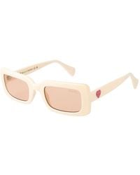 Guess - Beige Plastic Sunglasses - Lyst