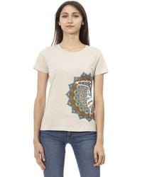 TRUSSARDI ACTION - Beige Cotton T - Lyst
