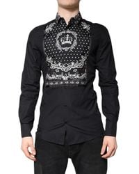 Dolce & Gabbana - Bandana Formal Dress Shirt And Cotton Silk - Lyst