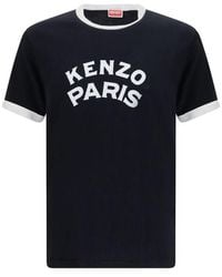 KENZO - Black Cotton T - Lyst