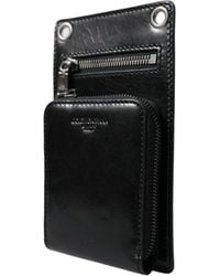 Dolce & Gabbana - Calf Leather Zip Logo Shoulder Neck Strap Wallet - Lyst