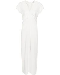 P.A.R.O.S.H. - Ruched Cady Midi Dress - Lyst