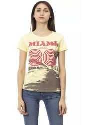 TRUSSARDI ACTION - Yellow Cotton T - Lyst