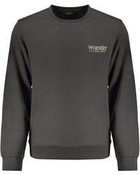 Wrangler - Black Cotton Men Sweatshirt - Lyst
