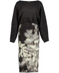 Desigual - Black Viscose S Dress - Lyst