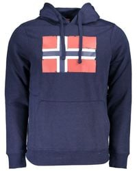 Norway 1963 - Blue Cotton Men's Sweatshirt With Hood - Lyst