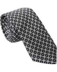 Dolce & Gabbana - Black Patterned 100% Silk 6cm Classic Necktie Tie - Lyst