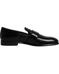 Dolce & Gabbana - Exotic Leather Dg Logo Loafers Formal Dress Shoes - Lyst
