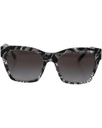 Dolce & Gabbana - Dg4384 Lace Square Acetate Full Rim Sunglasses - Lyst