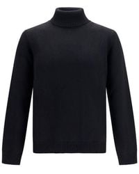 Roberto Collina - Black Wool Oves Aries Turtleneck - Lyst